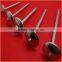 Top quality flat top yellow coated ring/smooth coil roofing nails trusted Chuanghe suppliers from  com
