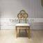 Modern golden wedding chair elegant curves high class wedding furniture