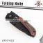 Newest Tactical Folding Knife Color wooden Handle 3Cr13 Etching black Coating Blade Camping Tools