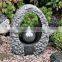 Outdoor indoor pump LED stone mini water fountains
