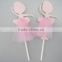 birthday party dancing girl cupcake toppers picks