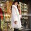 Korean Fashion Style Inter White Fur Parka Coat