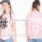 summer lady street funny round neck hip hop t shirt OEM service