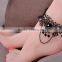 Unique tree branch design lace footwear jewelry, sex red bride weeding jewelry, fashion custome jewelry 2016
