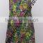 Sleeveless Round neck Printed Cotton Ladies Dress