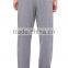 OEM Black Plain 100% Cotton Fleece Mens Sweatpants Grey Blank Loose fit Sweatpants with elastic waistband