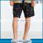 Modern linen full flowers printed mens shorts