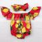 Baby Girl Flower Printed Romper Children Wear Clothes Baby Bodysuits