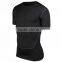 2017 New Fashion Desgin Plain Color 88%Polyester 12%Spandex Breathable Stretch Tank top T-shirt Sport Men T shirt