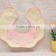 S33349W Baby Bibs Girls Towel Fancy Petal Bandana Bibs Newborn Baby Bib
