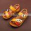 2016 summer children cowskin non-slip sandals