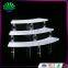 Hot Selling Acrylic White And Clear Bracelet Display Stand Multi-layer Plexiglass Jewelry Holder