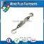 Made In Taiwan Galvanized eye and Eye or Hook and Eye Turnbuckles Barrel Strainers or Tensioners DIN 1480
