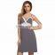 Women Hihg Quality Lace Hollow Out Contrast Color Dress Casual Full Sleeve Women's Long Dresses