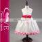 OEM accept summer one piece white with decorated dresses for girls of 7 years old