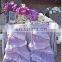Modern Design Fancy Ruffles Purple Chair Covers