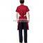 2015 OEM factory fashion red uniform for receptionist hotel wholesale