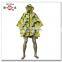 Fashionable Full Print Zip up Nylon Women Rain Poncho