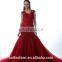 EB2204N Red Crystal Beading Ruched Mermaid Trumpet Wedding Gowns