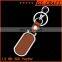 Cheap custom handmade leather keychain/heart shape leather keychain