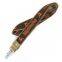 Custom PU Leather High Quality Medal Lanyard Microfiber Strap With Embroidery Logo