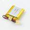 Rechargeable 702530 polymer battery 3.7v 380mah with connector for Rc drone