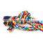 manufacturer durable pet dog chew colorful rainbow rope toy for puppy