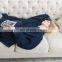 Indoor Bedroom Sleep Navy Soft Material Durable Wearable Hoodie Sherpa Oversized Blanket