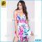 New Fashion Design Sexy Tropic Print Romper Dress For Women