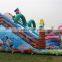 Giant inflatable slide with full printing cartoon,cheap inflatable slide for kids
