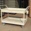 Folding trolley pull goods trolley warehouse Trailer portable four wheel silent shopping trolley carrying flat car