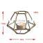 Geometry Candle Holder Gold Centerpiece  tealight metal candlestick holder For Wedding and home decoration