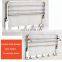 Bath fittings 304 stainless steel folding towel shelf bathroom modern wall mounted towel racks with hook