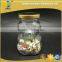 250ml clear bear shape glass candy jar