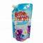 Customization laundry detergent bag with spout /liquid detergent packing bag