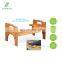 Bamboo Adjustable Luxury Squatting Toilet Stool with Built-in Foot Massager to Boost Blood Circulation Non-Slip