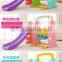 kids indoor plastic slide rabbit design ball pool and  indoor small slide  for sale children's plastics sliding toys blowing