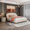 UMIKK Manufacturer Wholesale King Size Most Modern Top Grain Leather Bed
