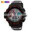 SKMEI 1332 High Quality Cheap Price Quartz+Digital Analog Sport Black Watch For Men