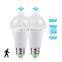 12V LED Motion Sensor Bulb Light E27 Automatic On Off Night Bulb Motion Sensor Security Light