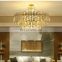 Luxury Brass Chandelier Lighting Round Golden Lamparas LED Pendant Light Home Decor Pendant Lamp