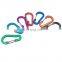 Wholesale Colorful 62 mm D Shape Aluminum Hook Carabiner Clip Keychain Climbing Carabiner For Camping Hiking Outdoor Accessories