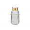 New Design Wholesale Wedding Creative Round Clear Gold Glass Pot Flower Vase Tabletop Home Decoration