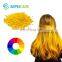 Sephcare thermochromic pigment change hair colors yellow dyestuffs