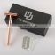 Luxury Durable Matte Rose Gold Safety Razor For Woman