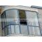 Factory direct sale Sliding open Curved PVC window