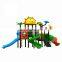 Exciting outdoor playground games kiddie community amusement theme park rides combined slide for sale