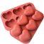 2pcs Chocolate molds silicone heart shape silicon moulds