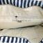 Navy Stripe Stylish Denim Bag Denim Tote Bag With Leather Trim