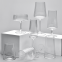 Luxury Popular Transparent Clear Vertical Ribbed Wine Glass Decanter For Wedding